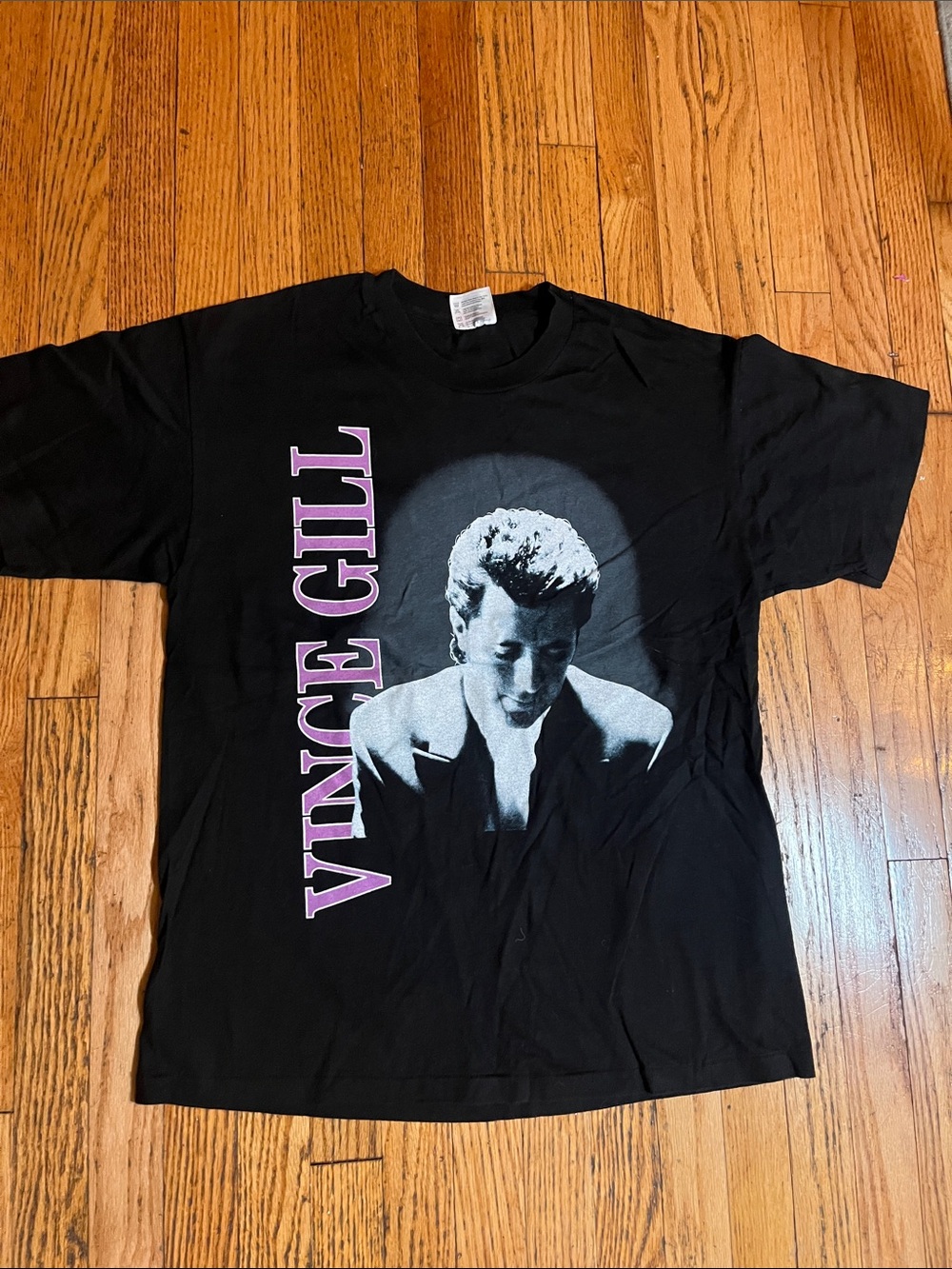Vintage Vince Gill I Still Believe In You Black 93 Tour Shirt Large